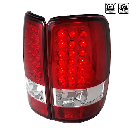 Spec-D Tuning 00-06 Chevrolet/GMC Denali/Tahoe LED Tail Lights Red LT-DEN00RLED-TM